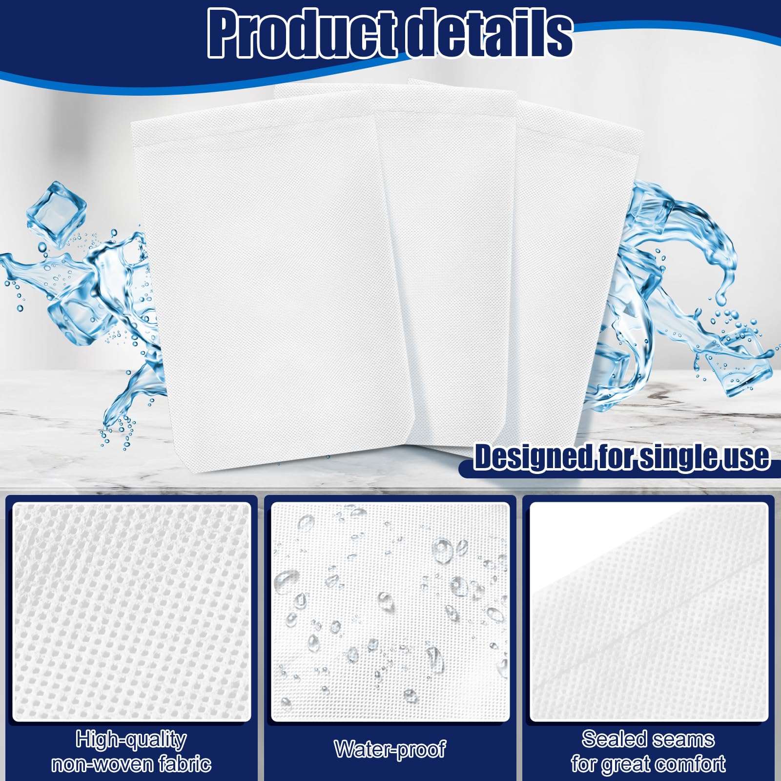 Tatuo 100-pcs disposable sleeves for convenient, hygienic use.