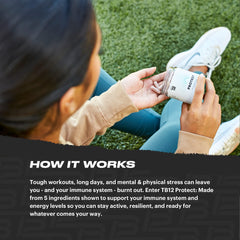 TB12 Protect capsules daily dose, convenient immune support on busy mornings