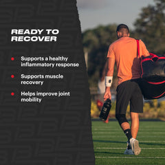 TB12 Recover label close-up highlighting natural ingredients