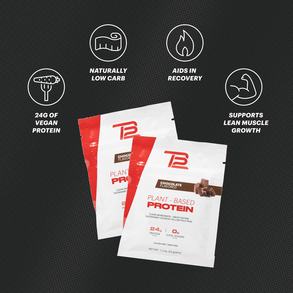 TB12 vegan protein powder non-dairy mix for busy days