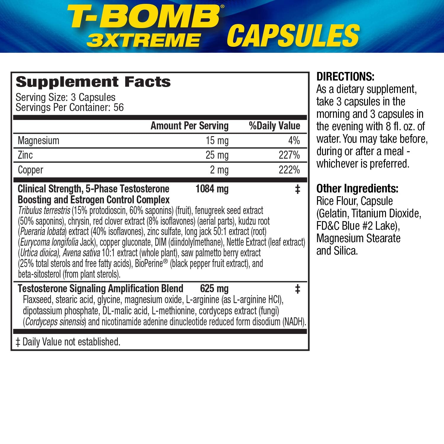 T-Bomb 3xtreme capsules being poured for easy daily use.