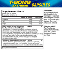 T-Bomb 3xtreme capsules being poured for easy daily use.