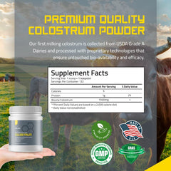 TBR Labs Colostrum powder image representing grass-fed source for natural nutrition.