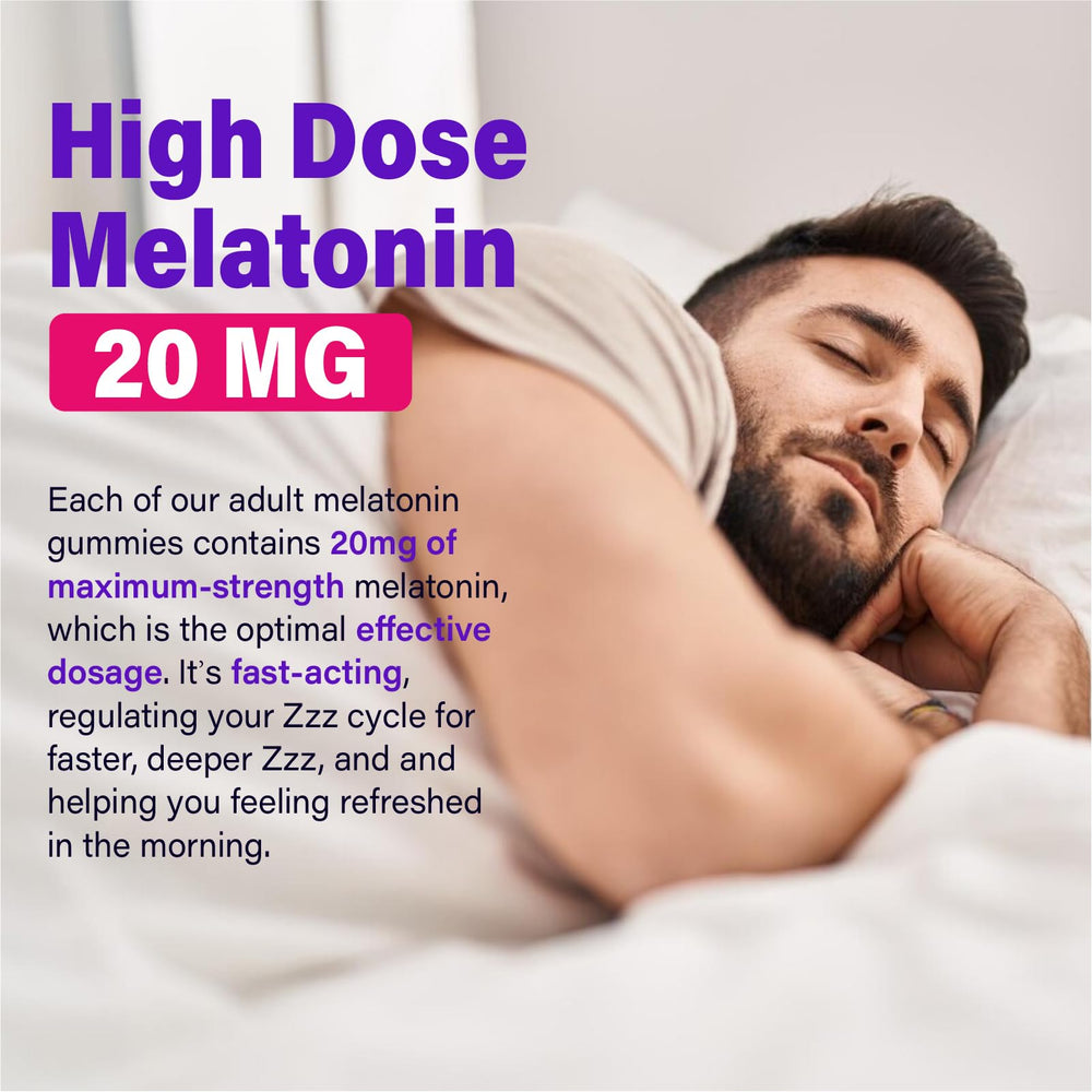 TCemundry Melatonin Gummies vegan and non-GMO packaging shot