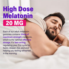 TCemundry Melatonin Gummies vegan and non-GMO packaging shot