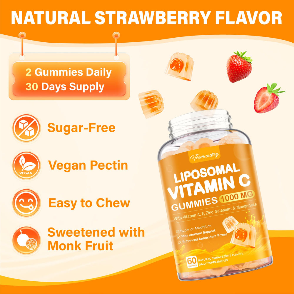Tcemundry pectin-based gummies closeup highlighting gluten-free and non-GMO formula