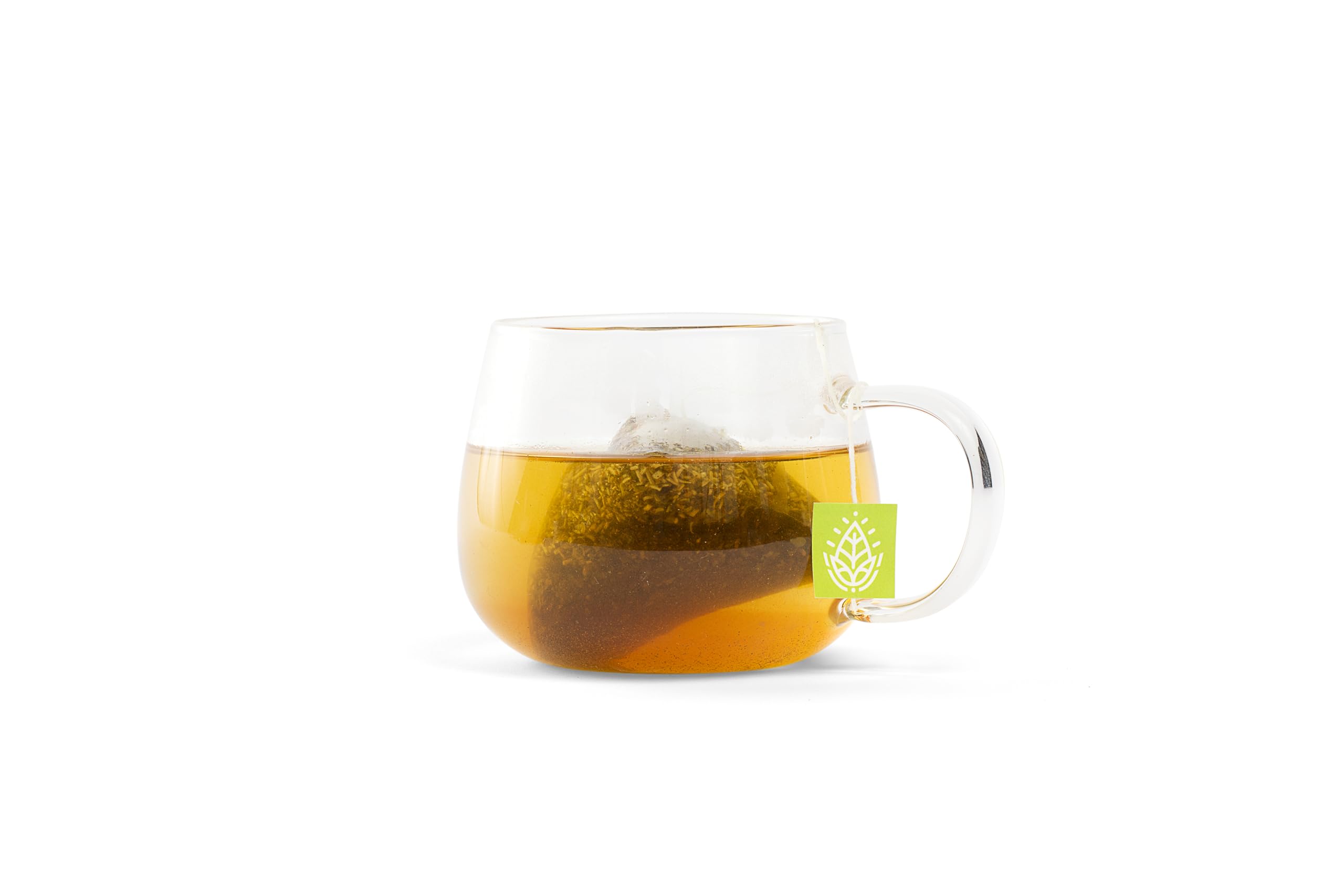 Tea Botanics Night Sweat Tea cup steeping for a calming bedtime moment.