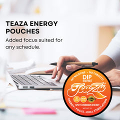 TeaZa spicy cinnamon energy pouch outdoor use in activity