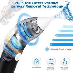 TEADZ Ear Vacuum with soft silicone head provides comfortable earwax removal.