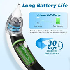 TEADZ Ear Vacuum is waterproof and easy to clean with detachable parts.