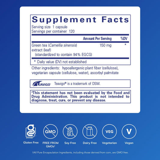 Teavigo capsules closeup shows hypoallergenic formulation and clean ingredients.