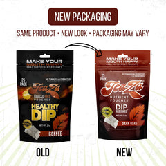 TeaZa Energy Dark Roast pouch pack highlights nicotine-free smokeless option
