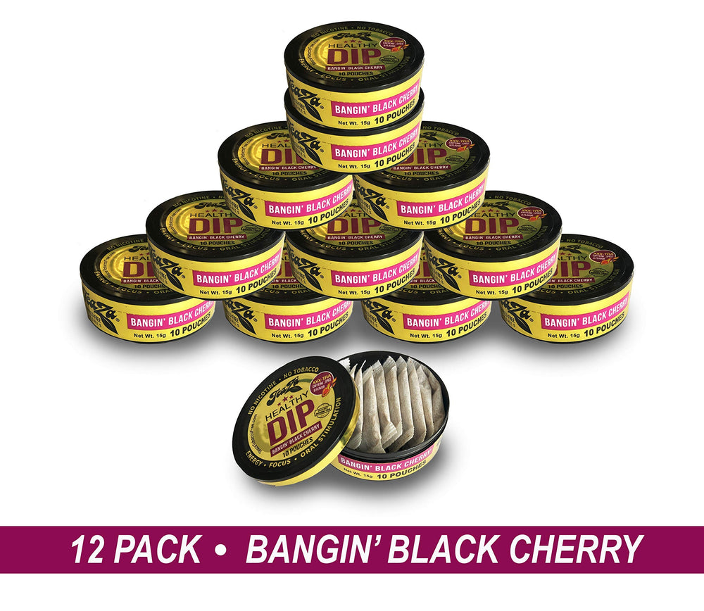 TeaZa Bangin' Black Cherry closeup highlights bold flavor and refreshing aroma.