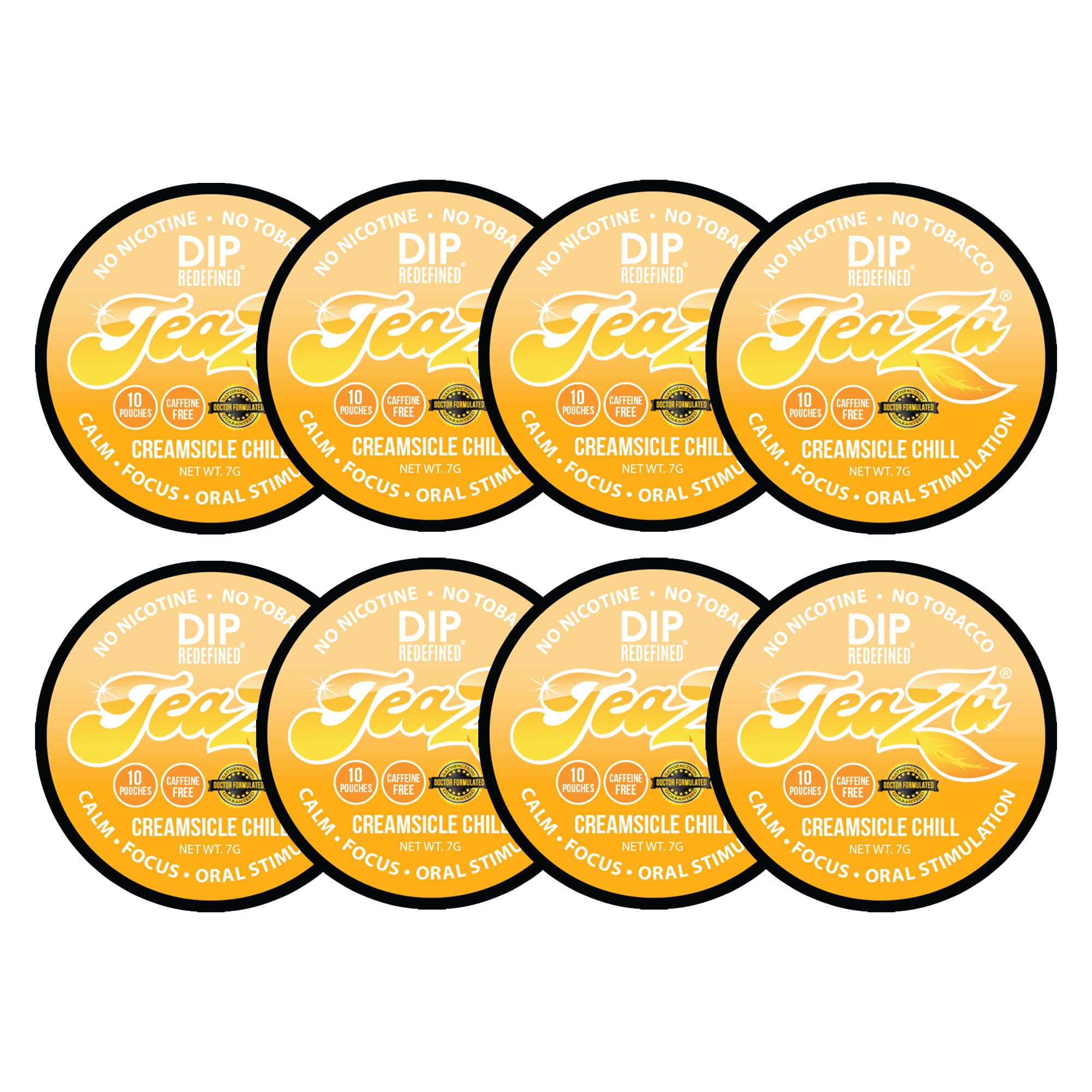 TeaZa Energy Pouches Creamsicle Chill pack offers a tobacco-free dip option.
