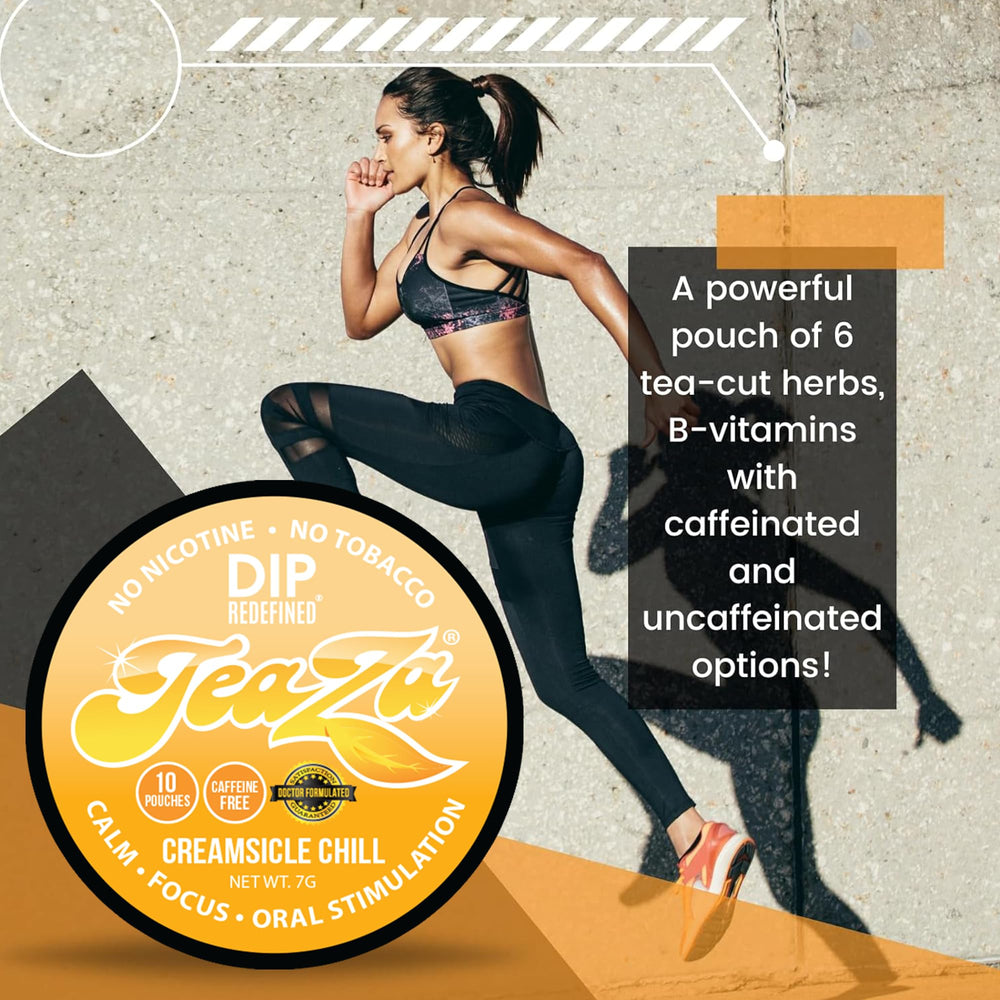 TeaZa Energy Pouches ready for outdoor use.