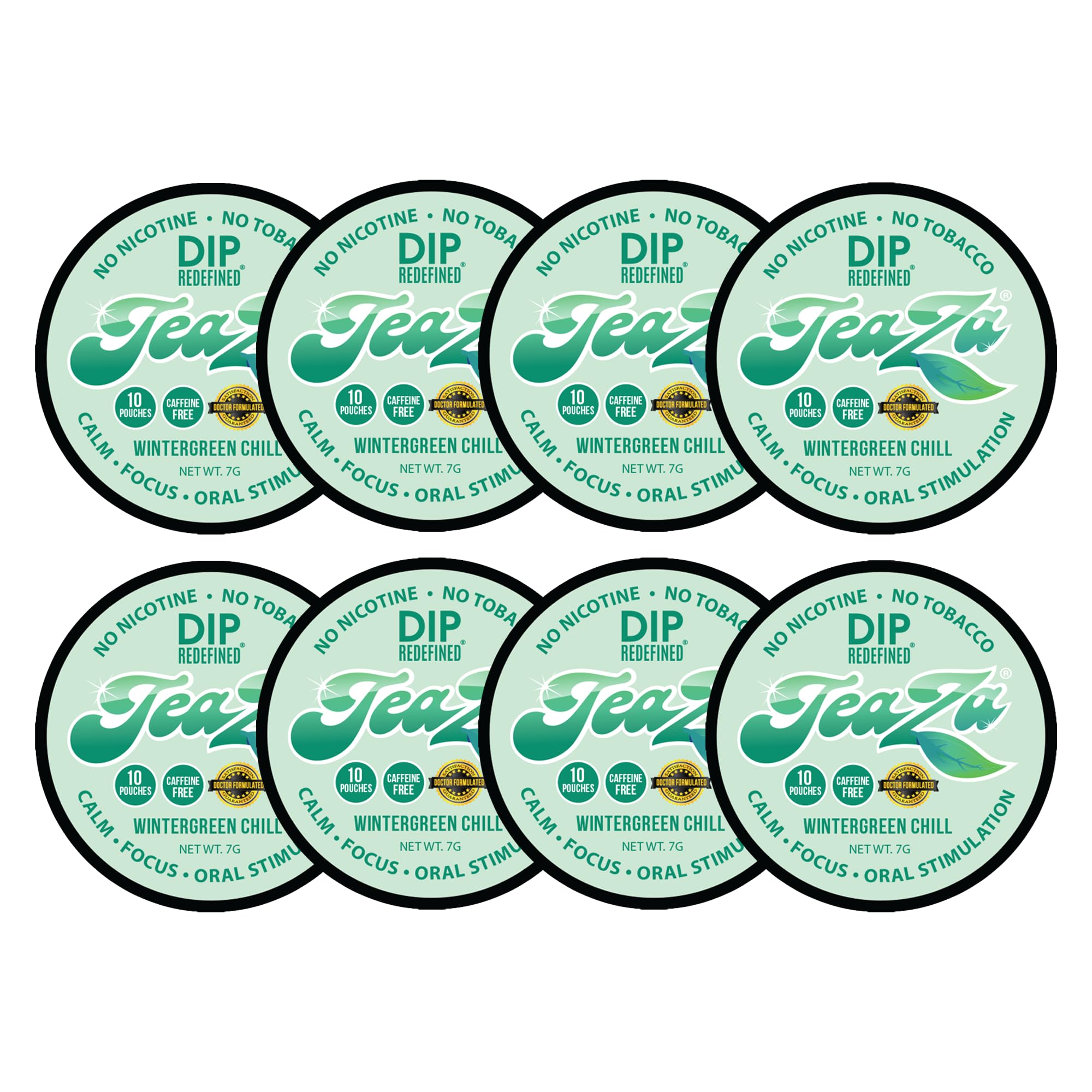 TeaZa Energy Pouches Wintergreen Chill pack with tobacco-free, refreshing flavor.