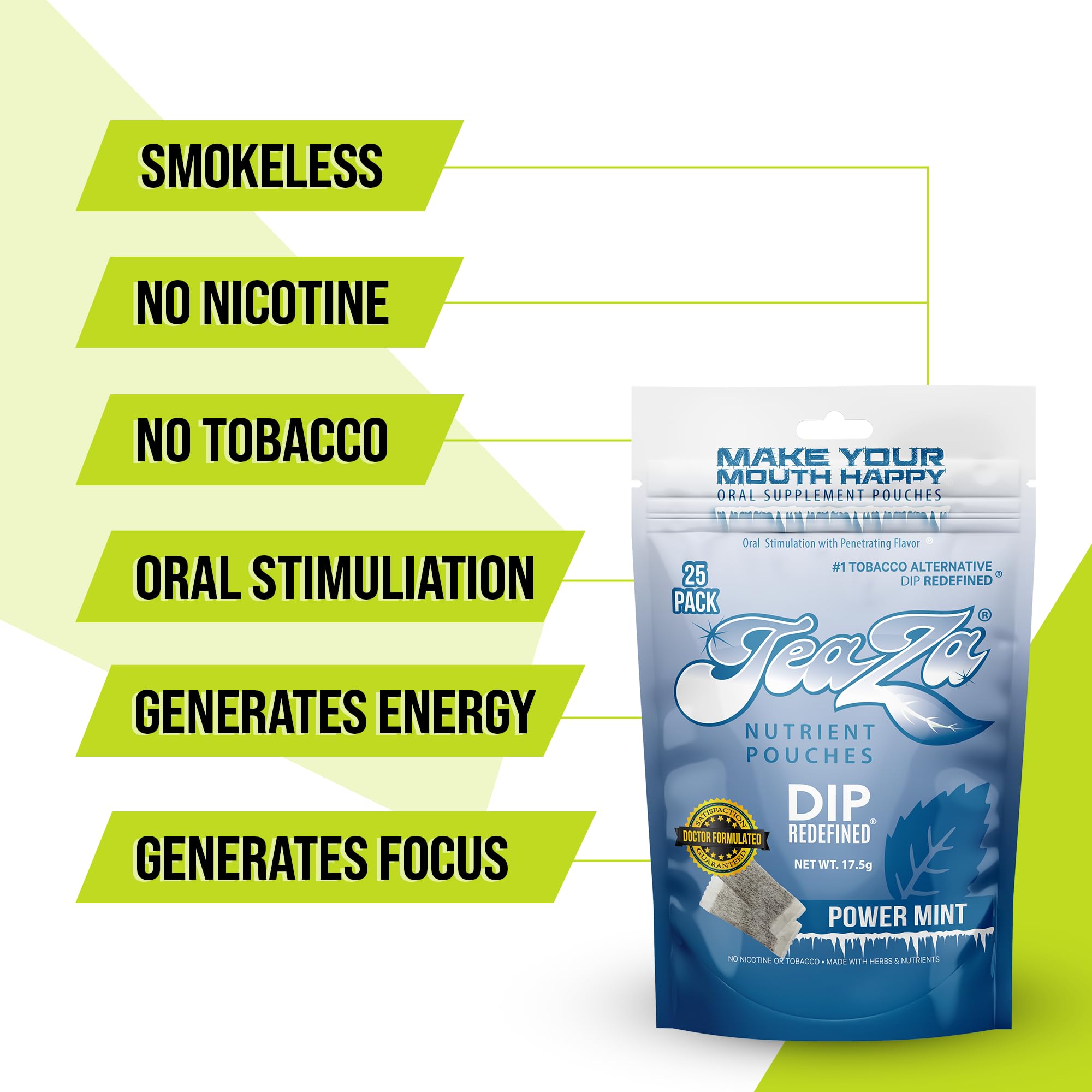 Outdoors scene with TeaZa Energy Power Mint for a tobacco-free refresh during activities.