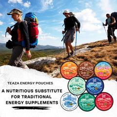 TeaZa Energy variety pack enables ready-to-stop dip alternatives.