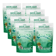 TeaZa Herbal Energy Pouches Wintergreen Chill in an 8-pack for discreet refreshment