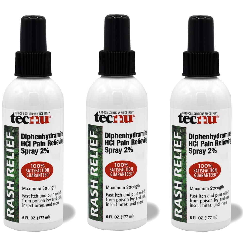 Melatonin Rashes Tecnu Rash Relief Medicated Anti-Itch Spray with Scar Prevention – 6 o ...