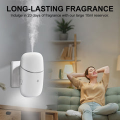 Tediselu compact diffuser provides up to 500 sq ft coverage with quiet operation.