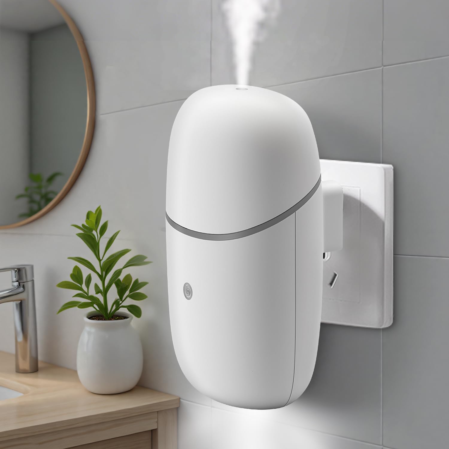 Tediselu plug-in waterless diffuser with egg design enhances room fragrance.