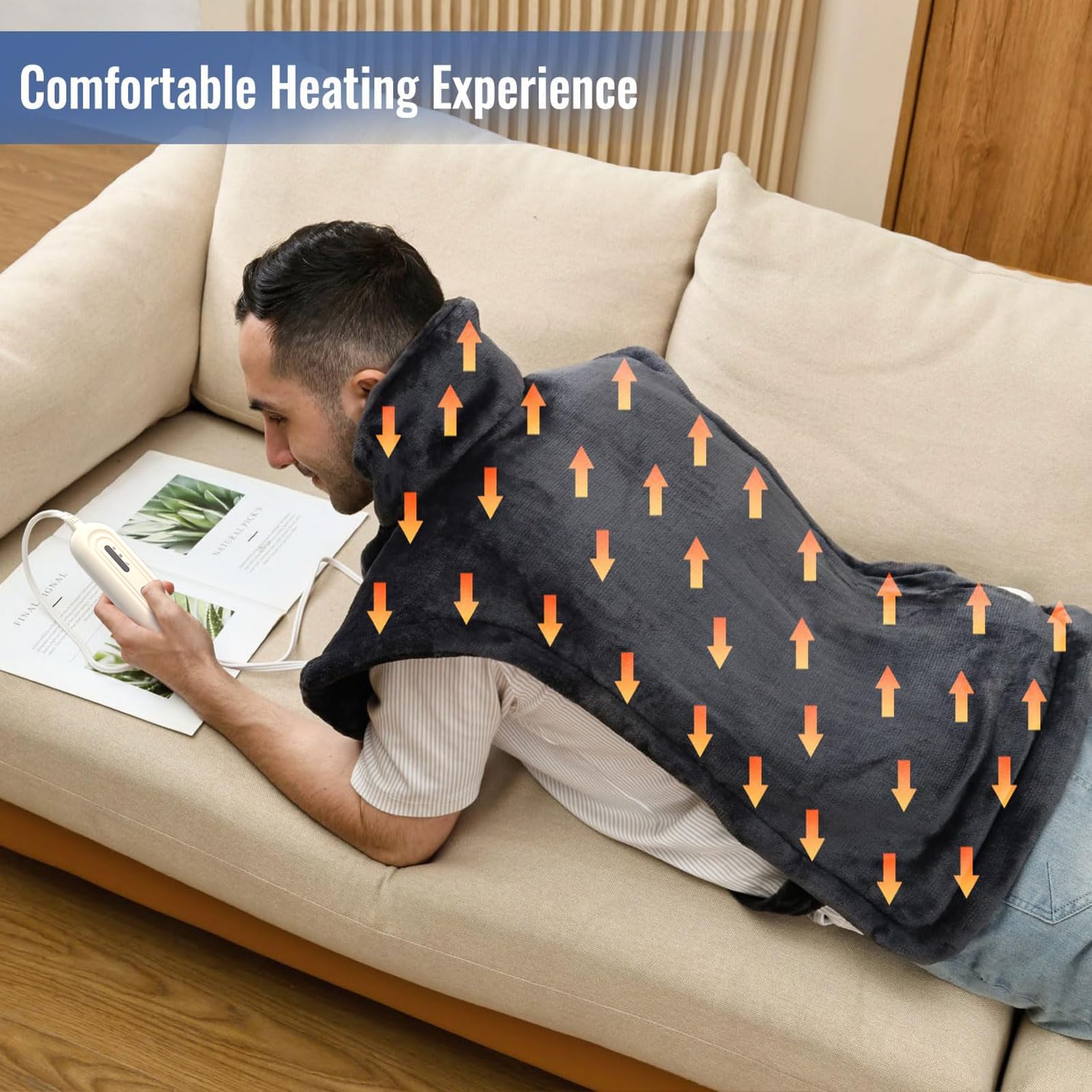 Tefici FSA/HSA approved heating pad for flexible spending.
