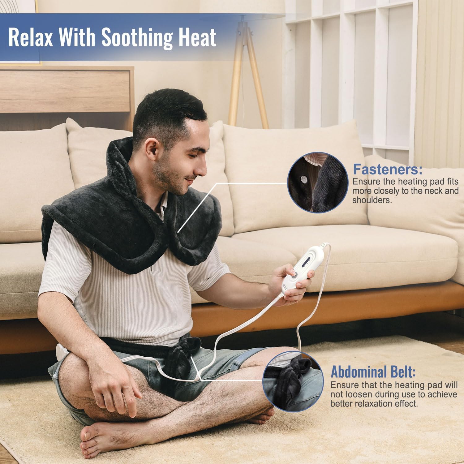 Tefici soft-flannel fabric delivers gentle warmth and even heat.