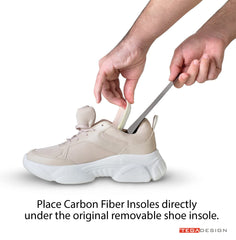 TEGA carbon fiber insole size guide image helps choose the right fit