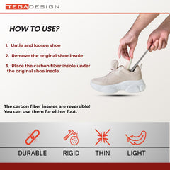 TEGA durable kids toe walking support insole
