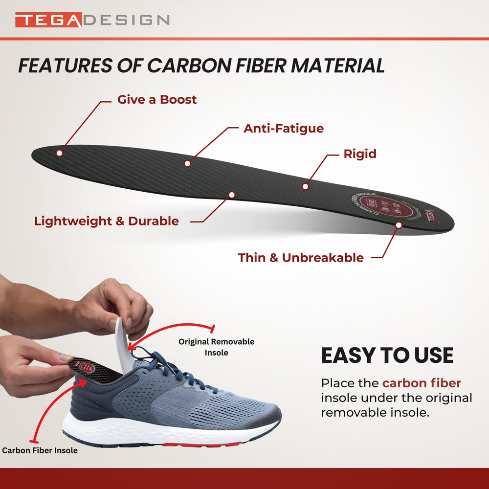 TEGA kid insole fitting inside a shoe without bulk