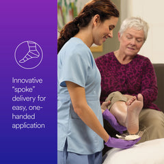 Tegaderm foam dressing absorbent multi-layer visible, designed to manage exudate