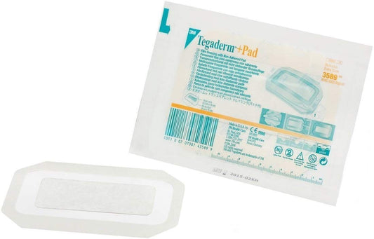 Tegaderm waterproof film dressing enables showering with the dressing in place.