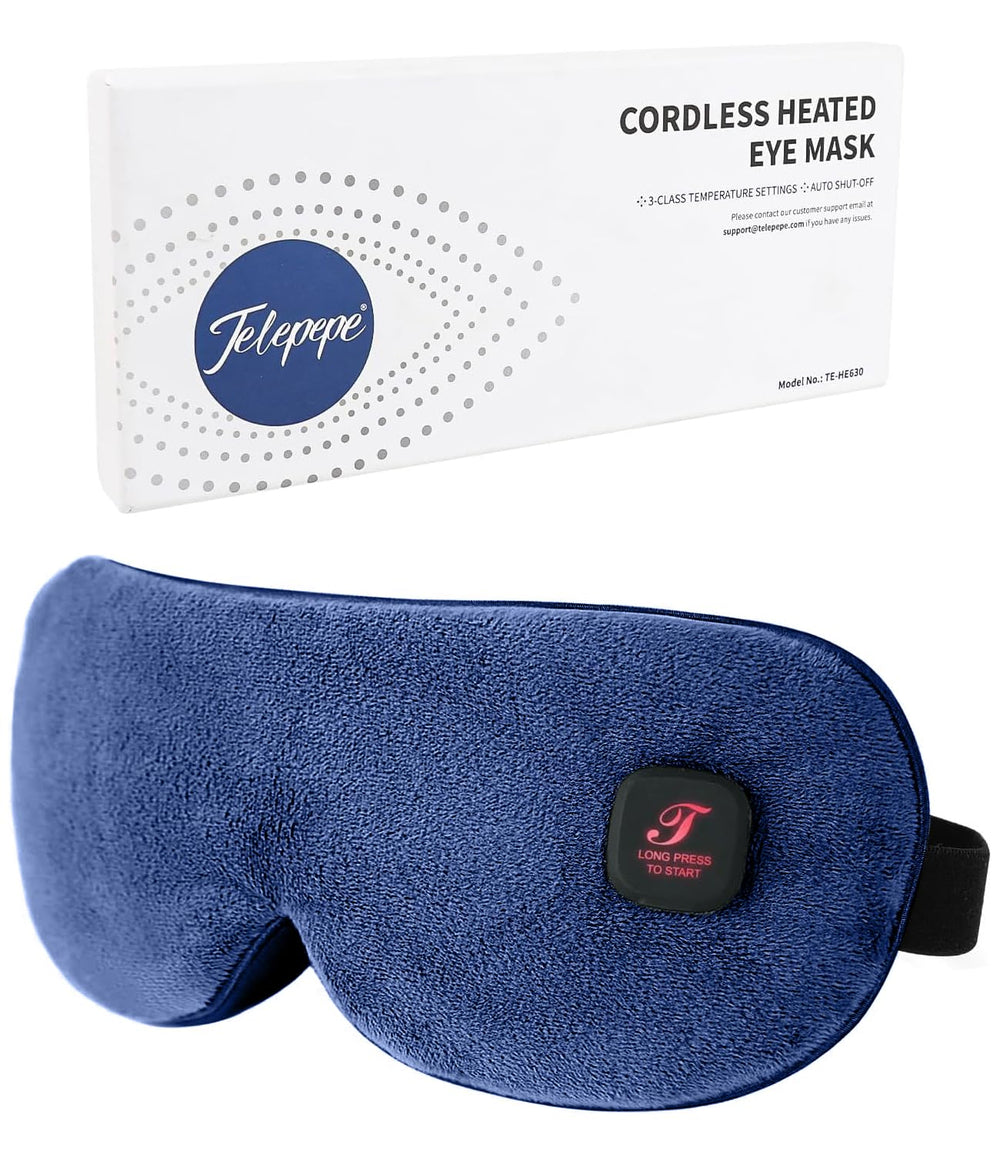Telepepe heated eye mask cordless design for on-the-go comfort