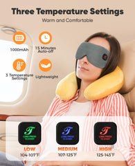 Telepepe heated eye mask weighs 78 grams for comfortable travel wear