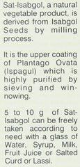 Telephone Sat-Isabgol serving with yogurt illustrates versatile daily use.