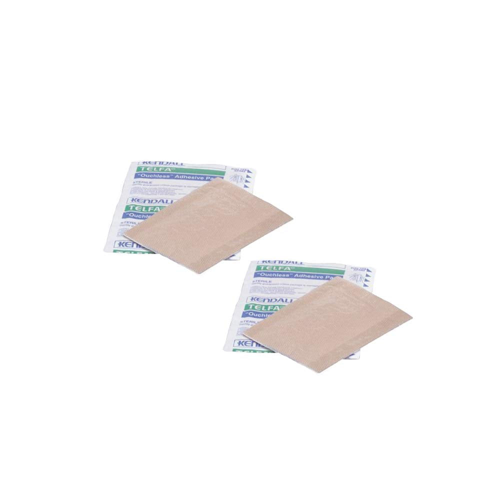 Telfa Kendal 3x4 dressings with non-stick film protect wounds while absorbing fluids