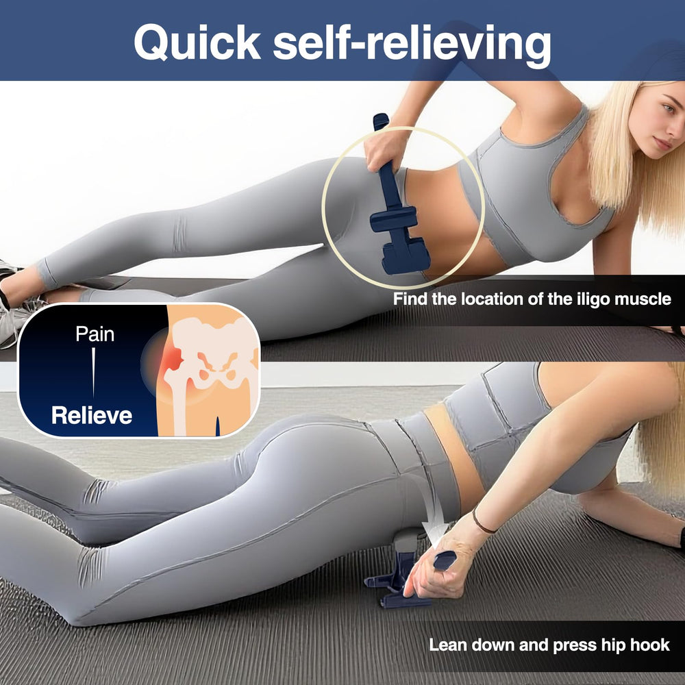 Telyora hip hook with ergonomic design for precise relief.