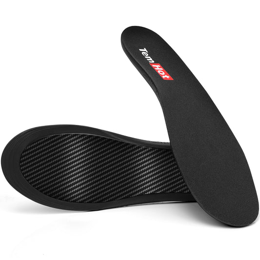 TemHot carbon fiber insoles deliver energy return for faster runs.