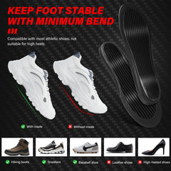 TemHot insoles close-up material emphasize breathable PK fabric and EVA cushioning.