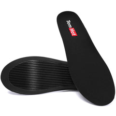 TemHot carbon fiber performance insoles front view highlight energy return for runners.