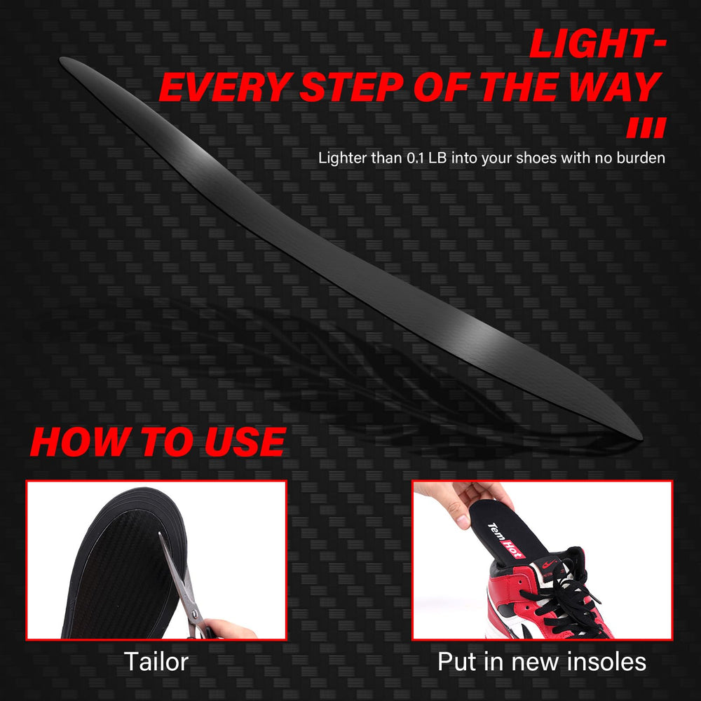 TemHot insoles trim guide shows easy cut-to-fit instructions.