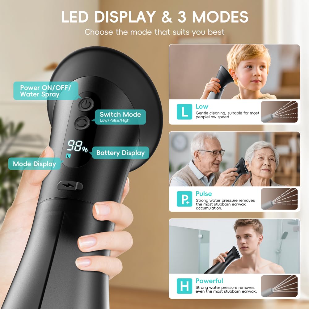 Temodu 2000mAh battery supports hours of cordless use.