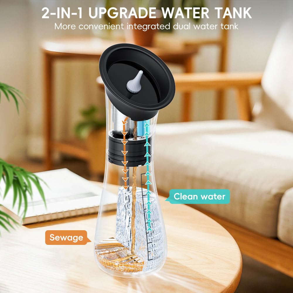 Temodu 3 modes offer adjustable water pressure for comfortable cleaning.