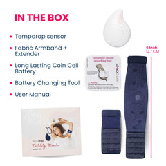 TEMPDROP wearable integrates with app for hormone and period tracking.