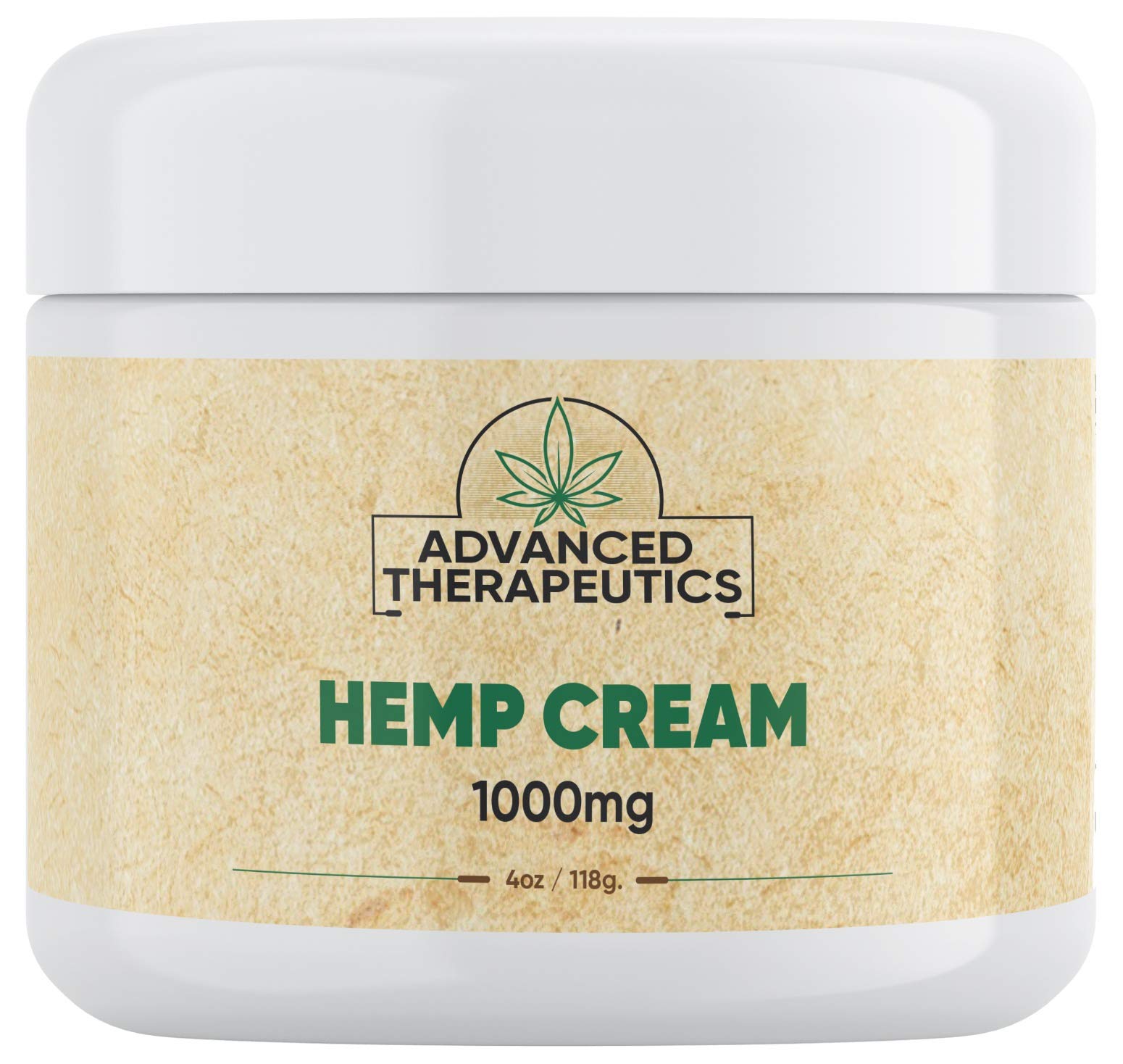 HEMPERATURE Advanced Therapeutics cream-jar: smooth, non-greasy feel for targeted relief