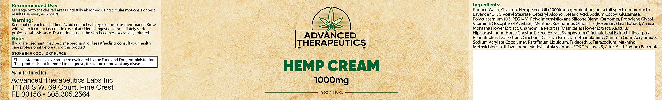 HEMperature cream-texture: quick-absorbing formula ideal after workouts