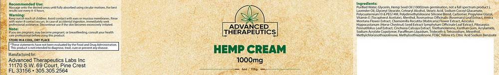 HEMperature cream-texture: quick-absorbing formula ideal after workouts