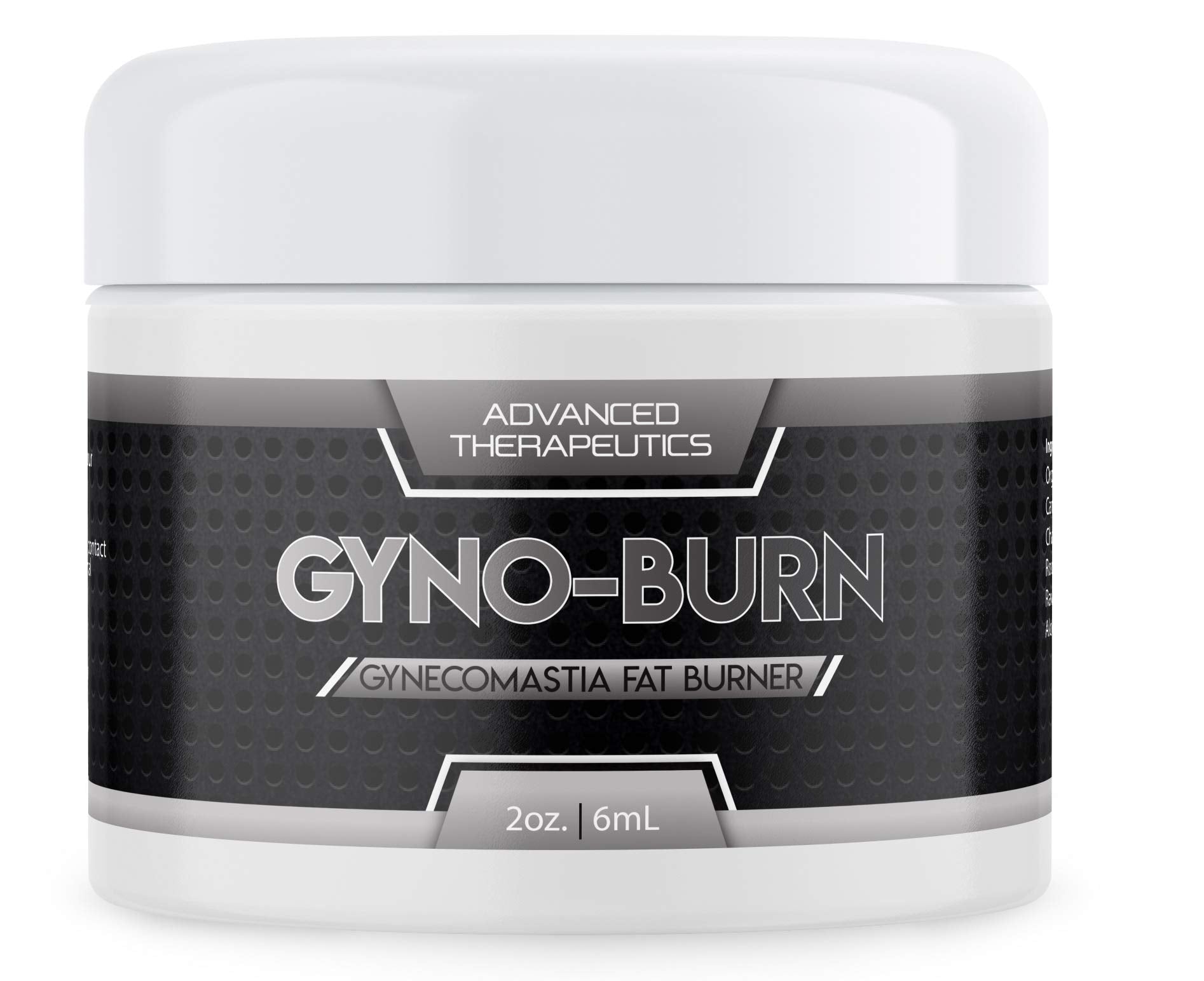 HEM Temperature Gyno Burn jar close-up showing chest firming and warming sensation.