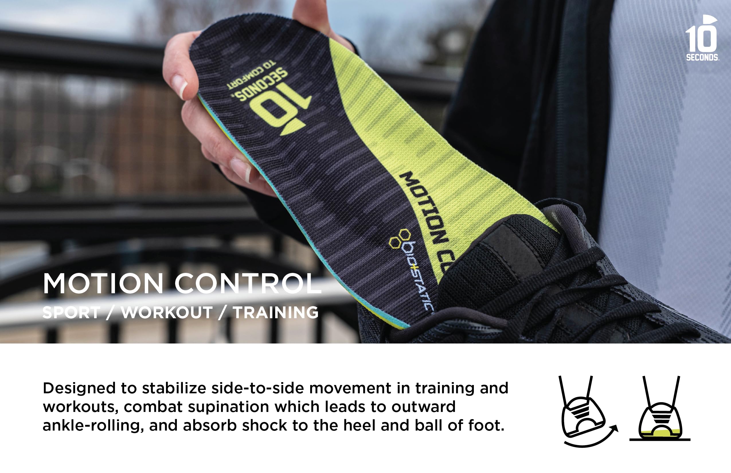 Ten Seconds 3210 insoles metatarsal pad supports forefoot comfort during long shifts